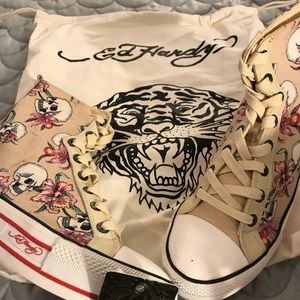 Brand New Custom Ed Hardy Hi Tops